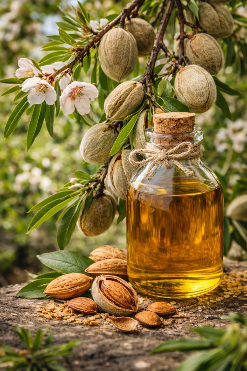 روغن بادام تلخ خالص (خواص دارویی و مسکن درد)